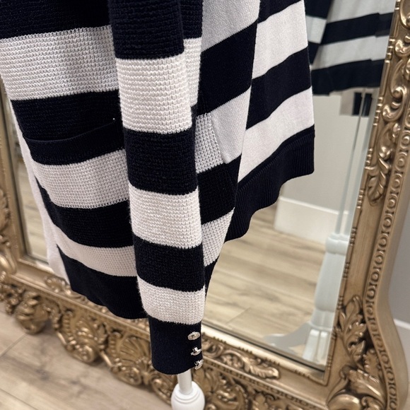 Verve Ami Monochrome Striped Cardigan - Picture 2 of 5